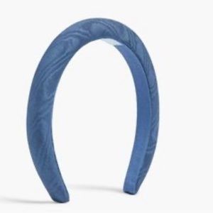 Hill House Alice Headband Navy Moiré Silk